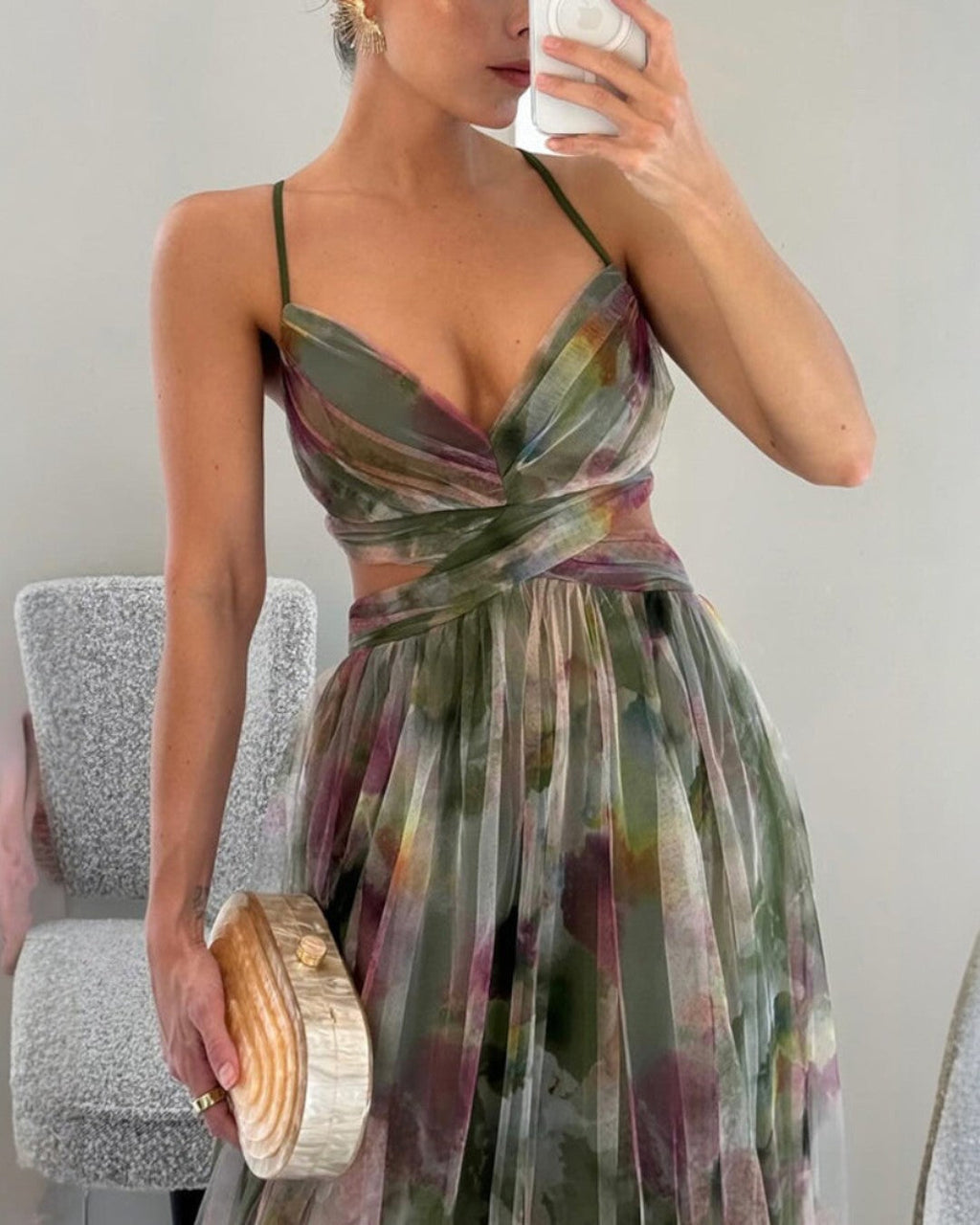 Giselle | Encantador Maxi Vestido con Estampado Floral