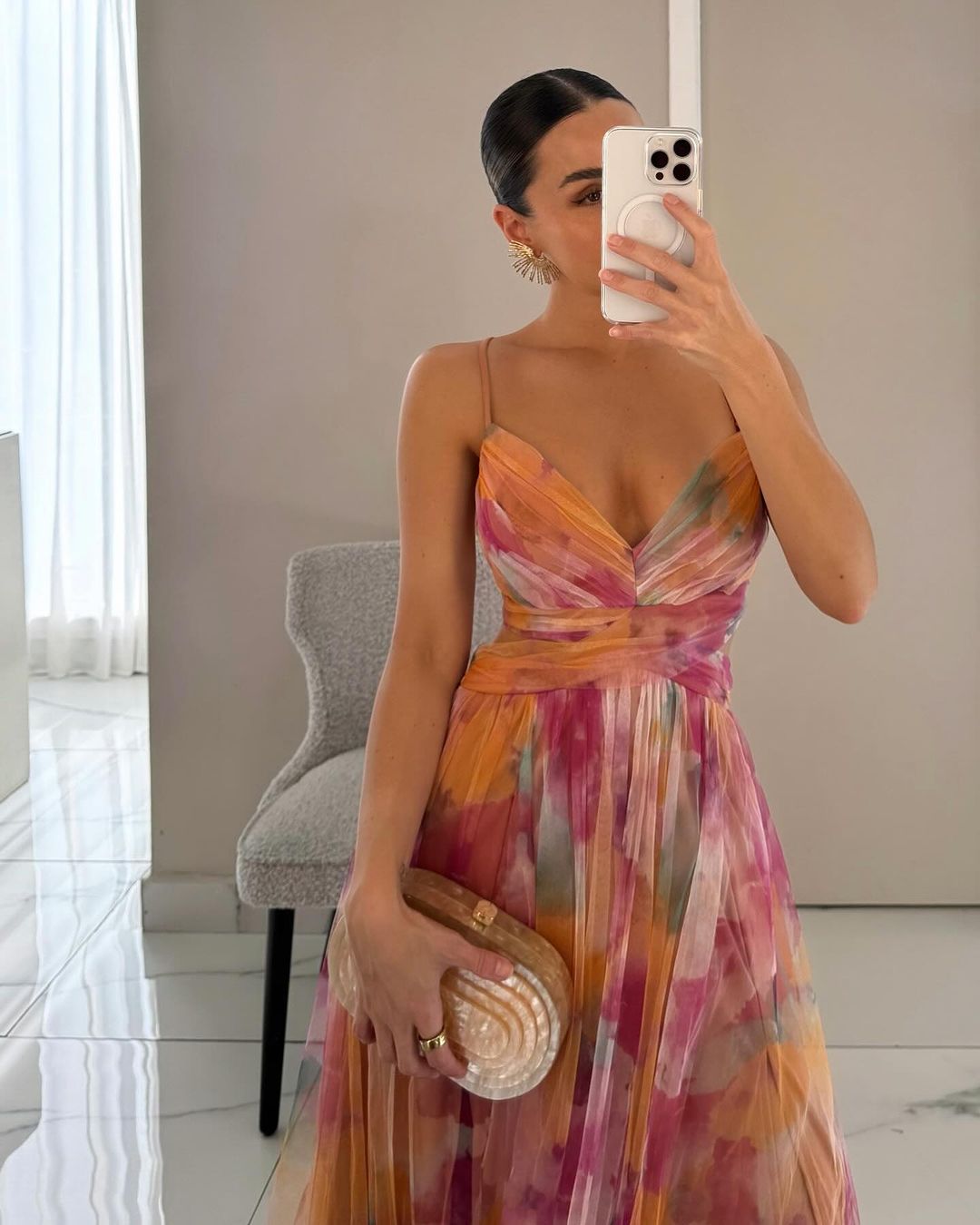 Giselle | Encantador Maxi Vestido con Estampado Floral