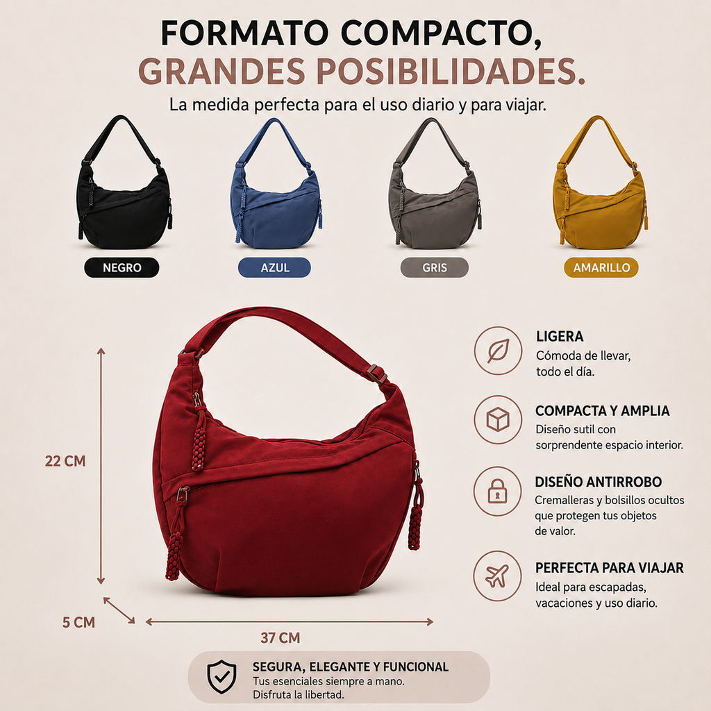 Luce | Bolso de Hombro Ocre