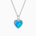 Collar Deep Blue Heart