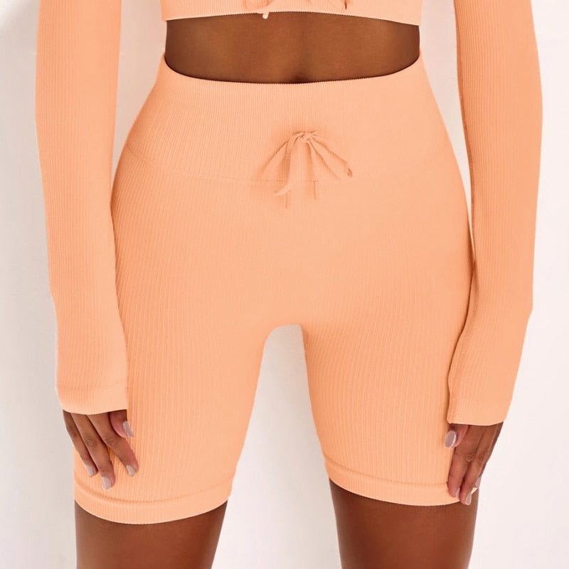 Pantalones cortos deportivos de cintura alta