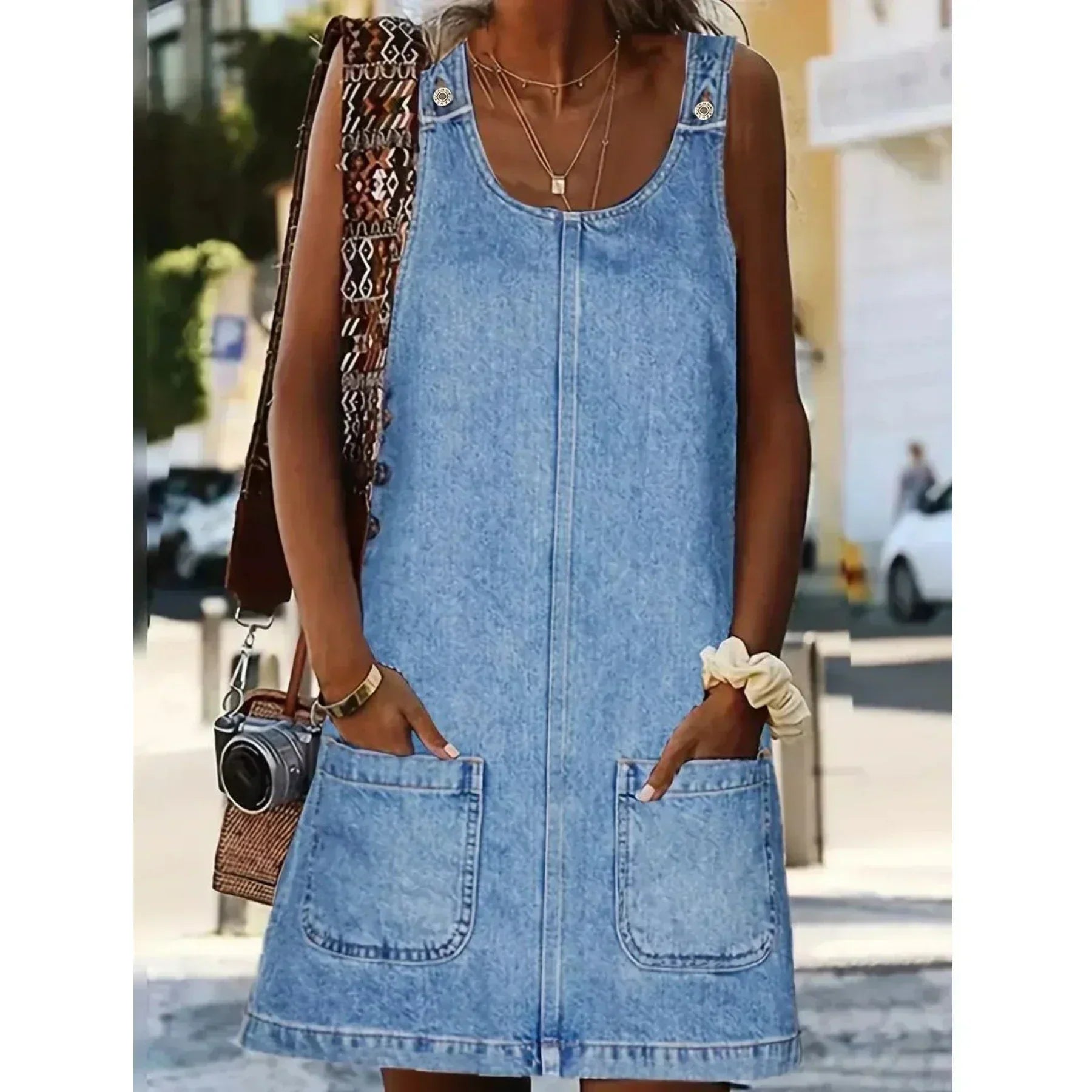 Vestido Emma de estilo vaquero desenfadado