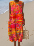 Vestido midi Faya™ Sunset