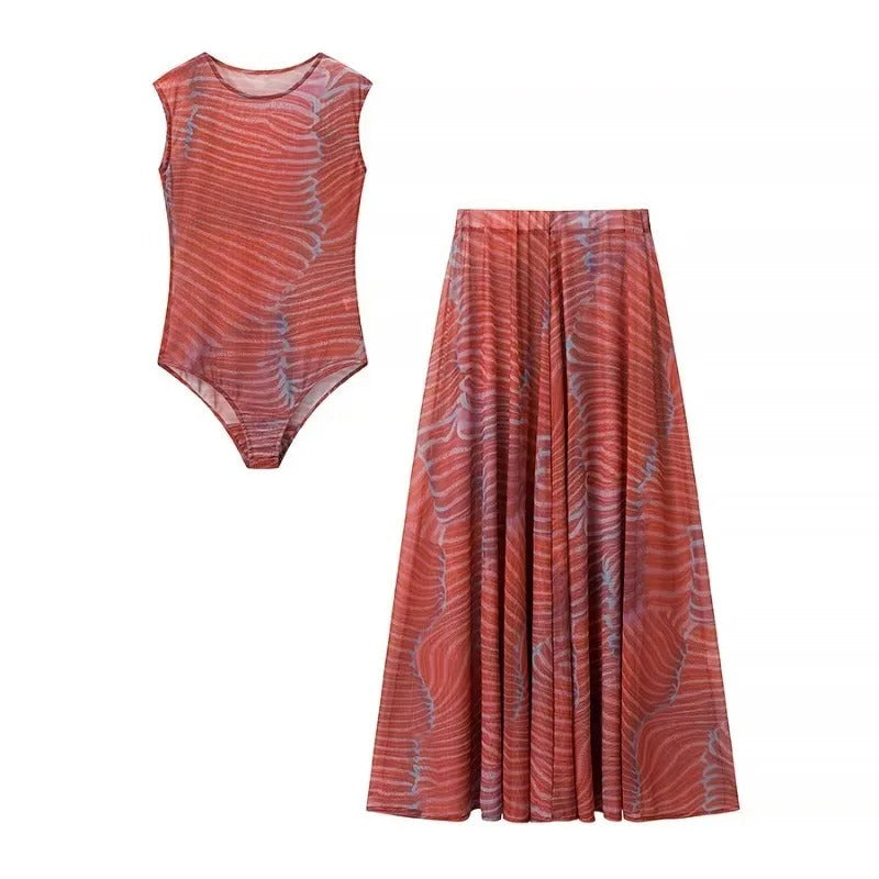 ADRIANITA - BODY ELEGANTE +  FALDA DE REGALO