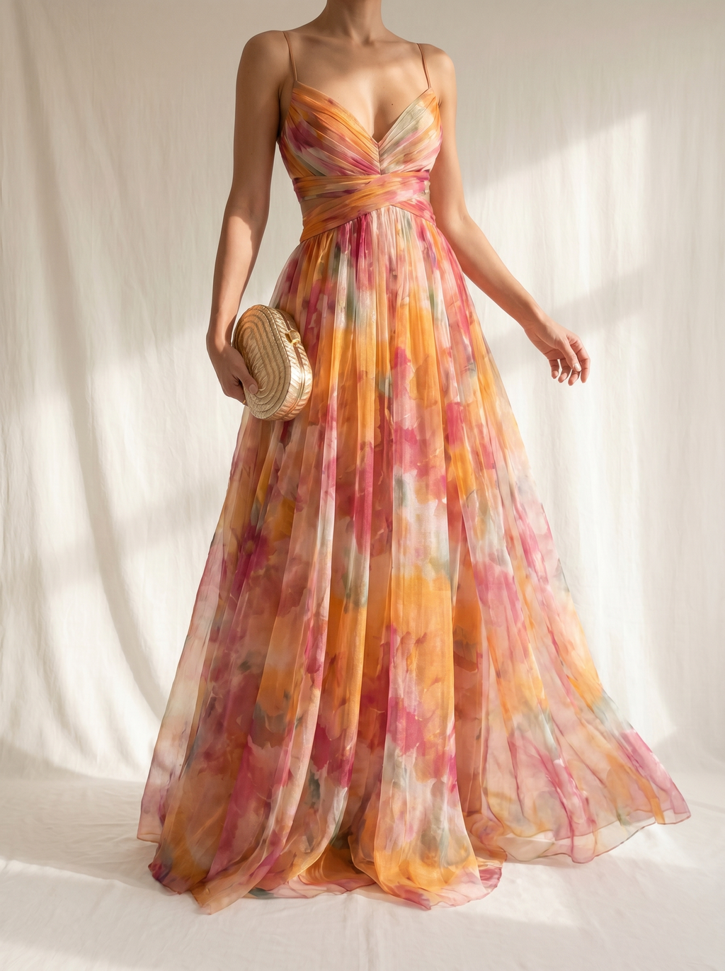 Giselle | Encantador Maxi Vestido con Estampado Floral