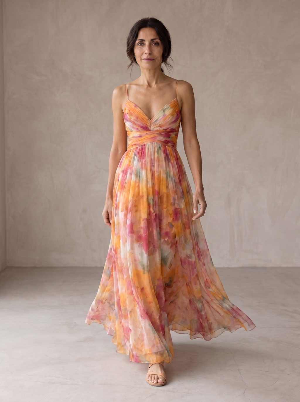 Giselle | Encantador Maxi Vestido con Estampado Floral