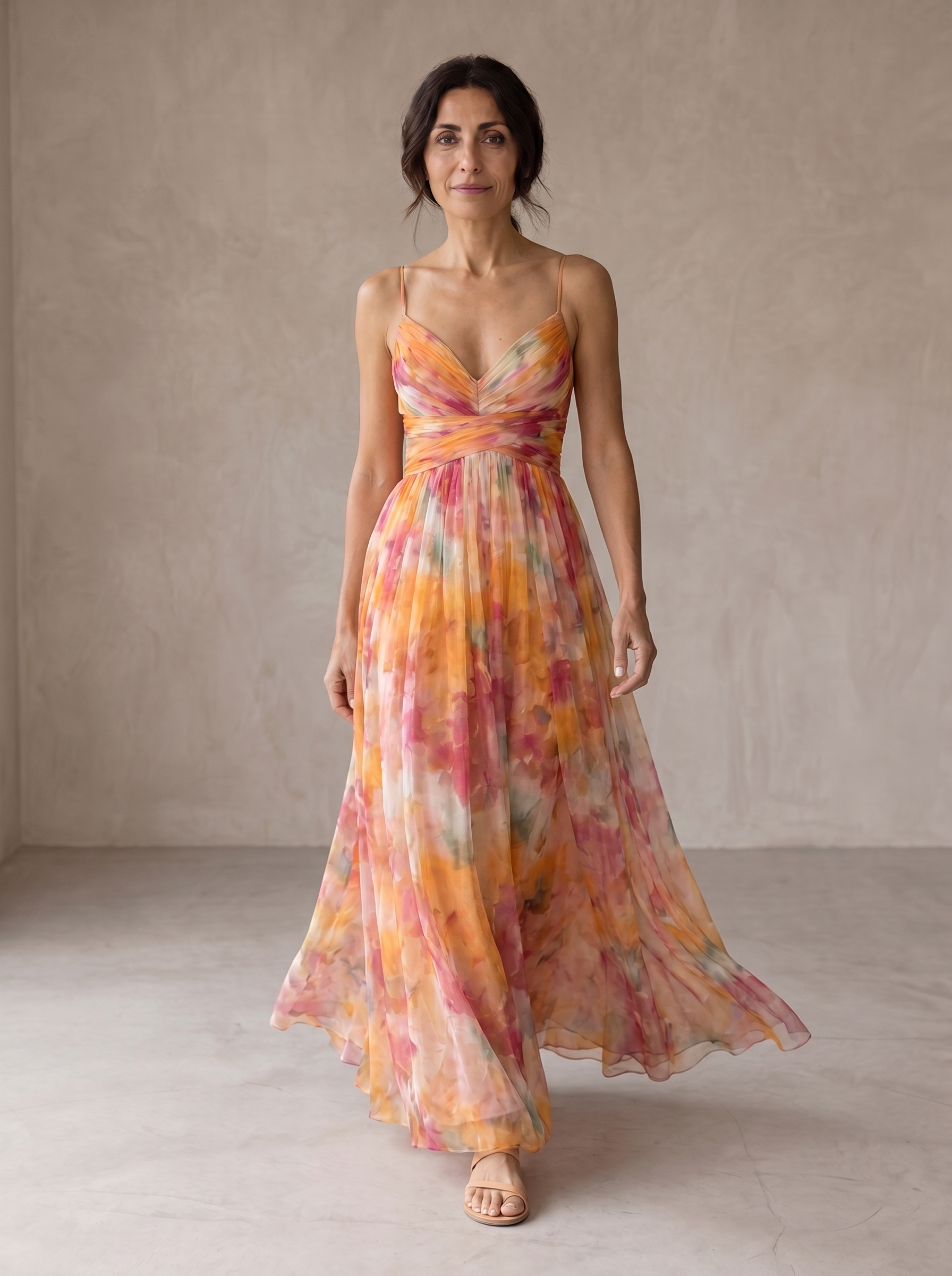 Giselle | Encantador Maxi Vestido con Estampado Floral