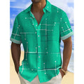 Camisa  de corte informal y estampado geométrico